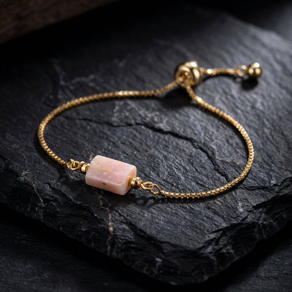 Sacrametal Healing Crystal Bracelet : Minimalist Intention Jewelry