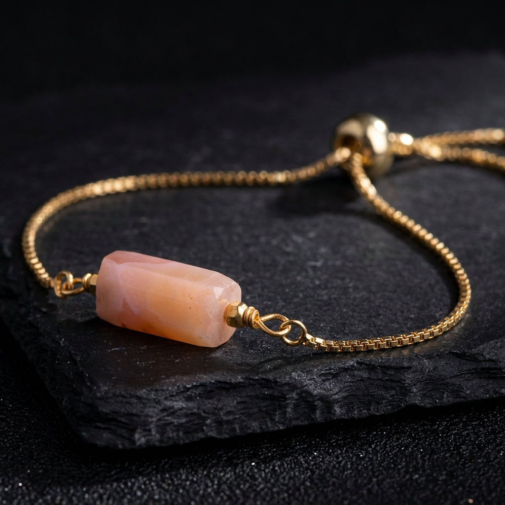 Sacrametal Healing Crystal Bracelet : Minimalist Intention Jewelry