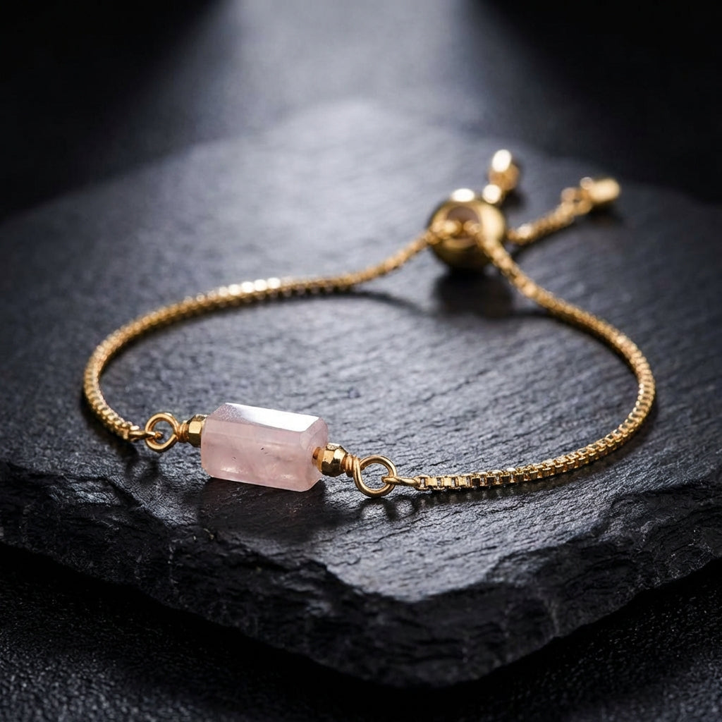 Sacrametal Healing Crystal Bracelet : Minimalist Intention Jewelry