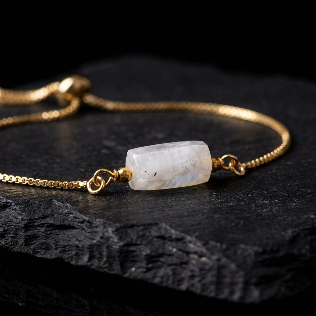 Sacrametal Healing Crystal Bracelet : Minimalist Intention Jewelry