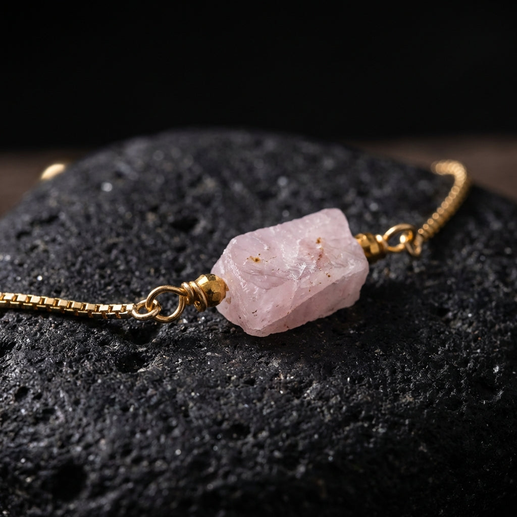 Sacrametal Healing Crystal Bracelet : Minimalist Intention Jewelry