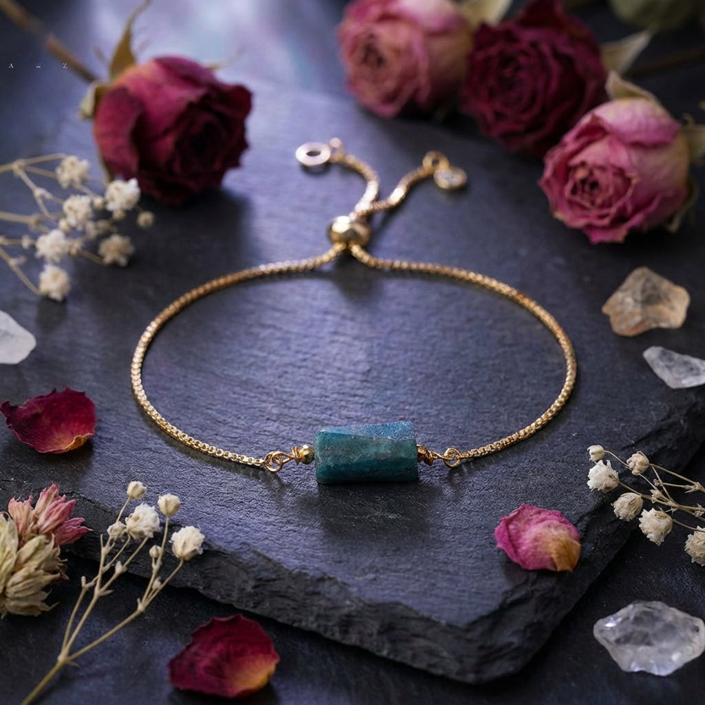 Sacrametal Healing Crystal Bracelet : Minimalist Intention Jewelry