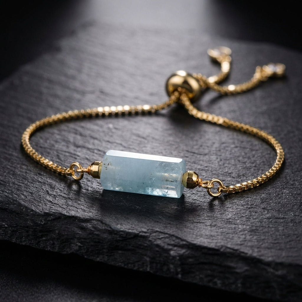 Sacrametal Healing Crystal Bracelet : Minimalist Intention Jewelry