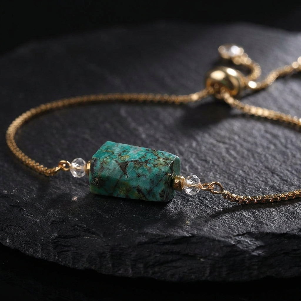 Sacrametal Healing Crystal Bracelet : Minimalist Intention Jewelry