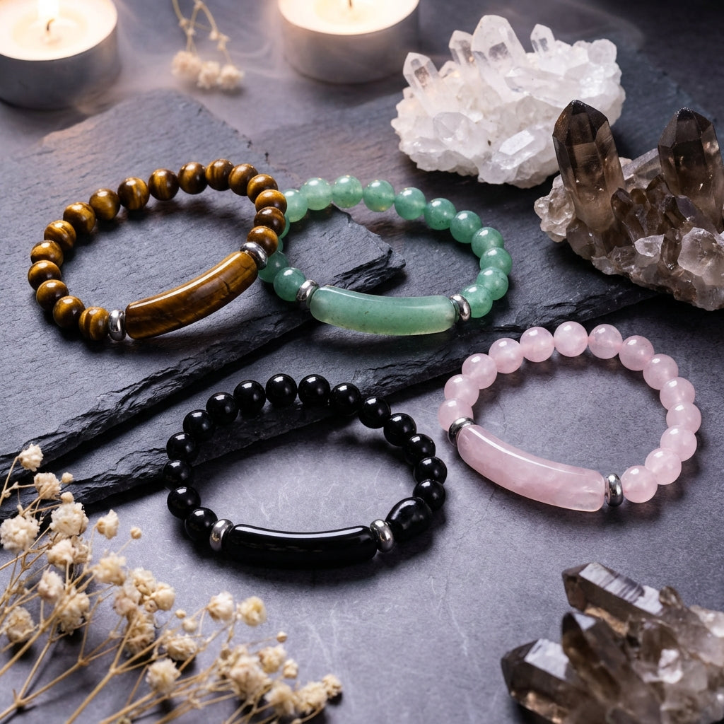 Healing Crystal Stone Fragments Bracelet: Intention, Grounding, Quiet Strength