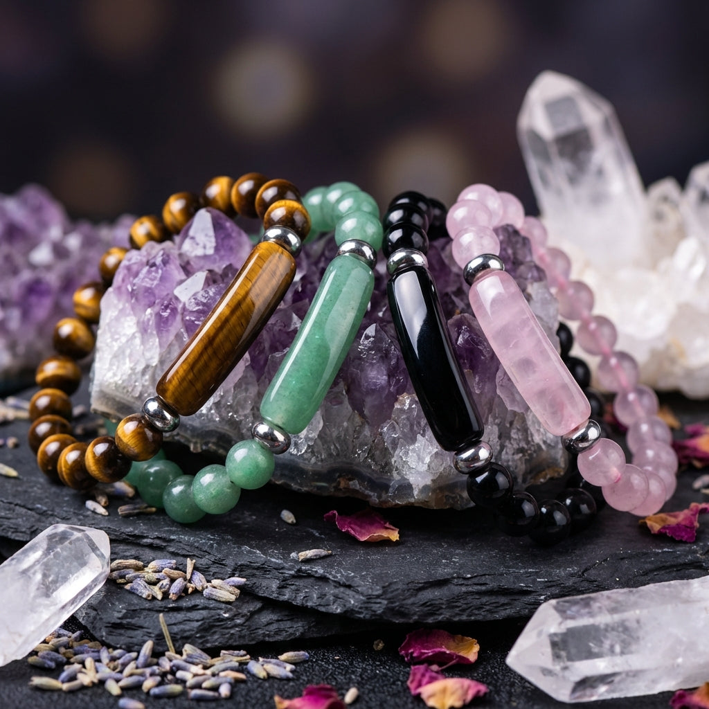 Healing Crystal Stone Fragments Bracelet: Intention, Grounding, Quiet Strength