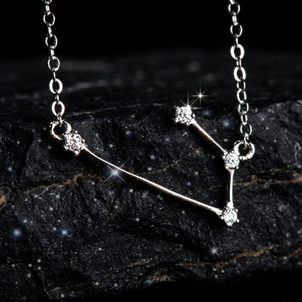 Zodiac Sign Constellation Pendant Necklace | S925 Sterling Silver