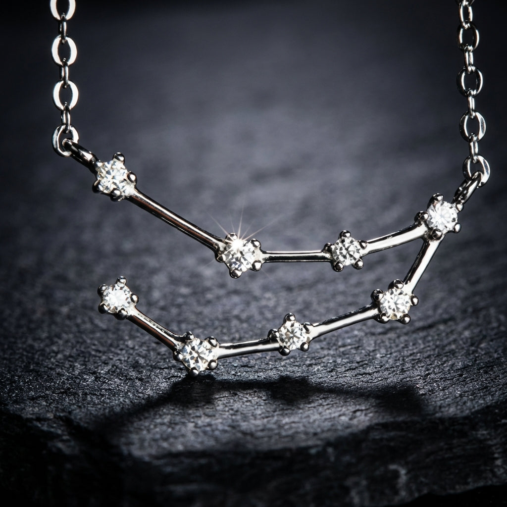 Zodiac Sign Constellation Pendant Necklace | S925 Sterling Silver