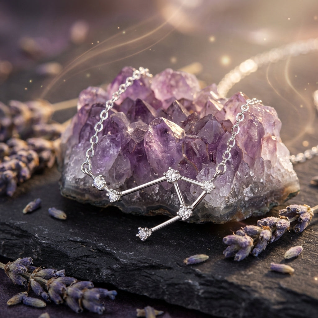 Zodiac Sign Constellation Pendant Necklace | S925 Sterling Silver