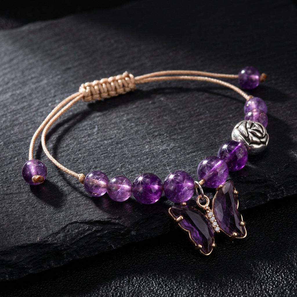 Healing Crystal Beaded Bracelet | Grounding & Strength