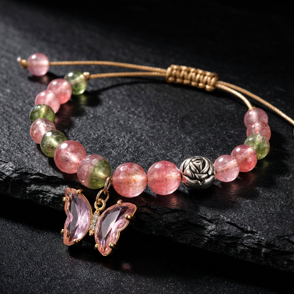 Healing Crystal Beaded Bracelet | Grounding & Strength