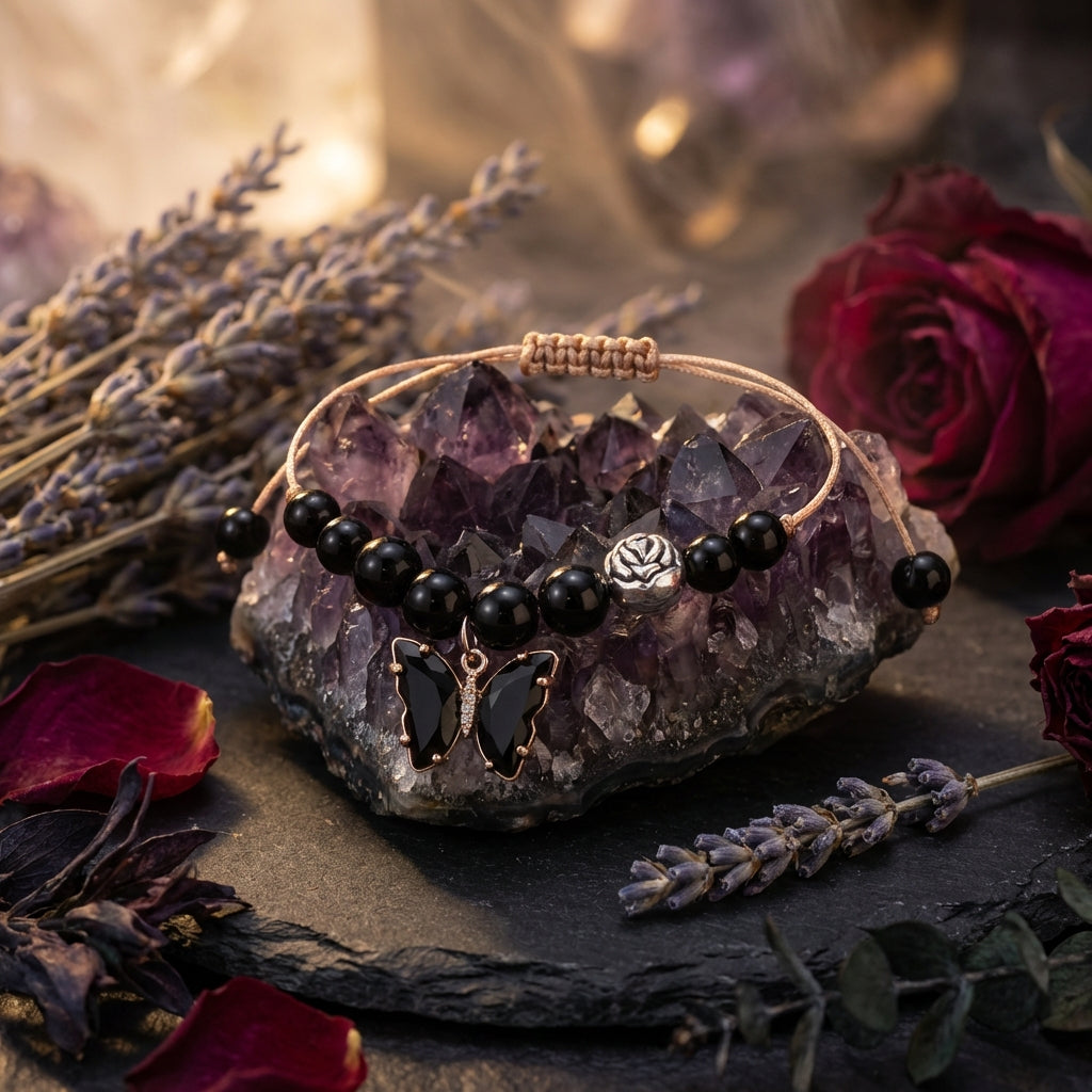 Healing Crystal Beaded Bracelet | Grounding & Strength