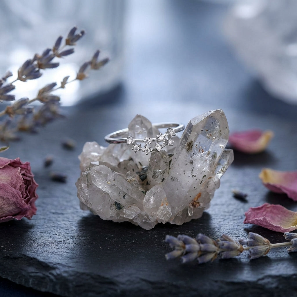 Zodiac Constellation Ring | Silver-Tone Alloy | Celestial Identity