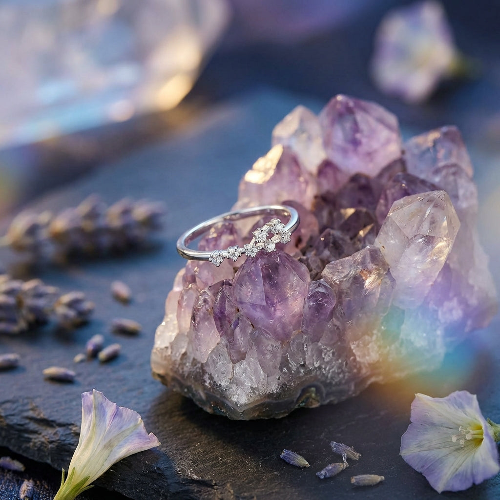 Zodiac Constellation Ring | Silver-Tone Alloy | Celestial Identity