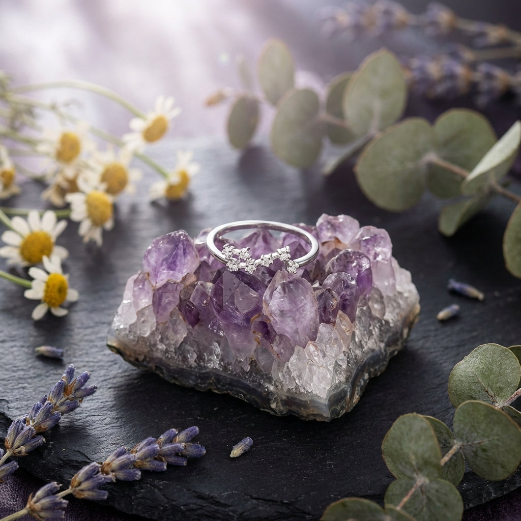 Zodiac Constellation Ring | Silver-Tone Alloy | Celestial Identity